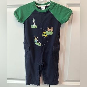 Janie and Jack Golf Romper (Size 6-12 Months)